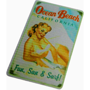 Sticker /"California Beach/" im Vintage Retro...