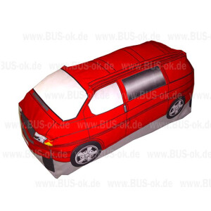T4 shaped cushion red commercial van