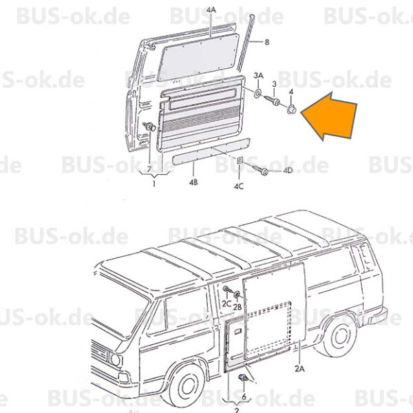 Dichtung für Abdeckkappe Kühlschrank Entlüftung für VW Bus T3 Westfal