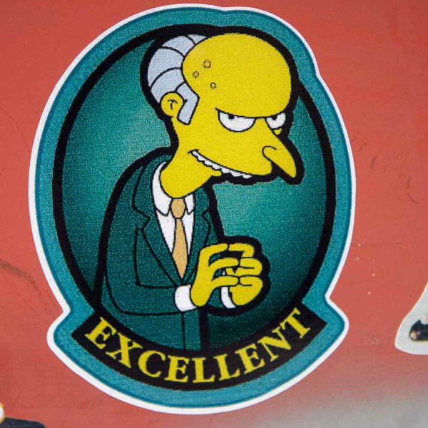 Sticker Mr Burns Excellent Bus Ok De 7