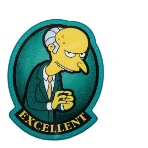 Sticker Mr. Burns Excellent - BUS-ok.de, 7,20