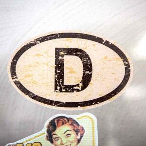 Sticker D-Sign Vintage-Look