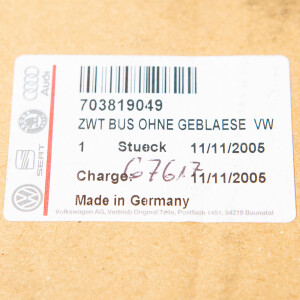 T4 Heizungsgehäuse für die Zusatzheizung, orig. VW, Verglnr. 70381904,  49,95 €