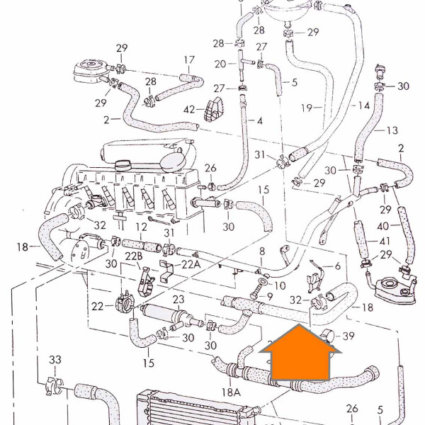 vw t4 coolant hose kit