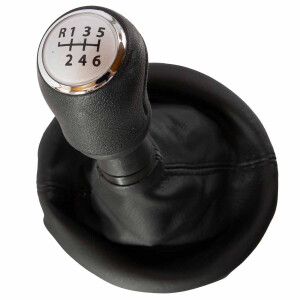 T5 5.1 Gear knob and Gaiter for 6 Speed in Silver, OEM...