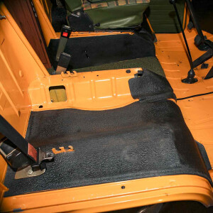 T2 bay window Under Seat Floor Mat, LEFT only, black OEM...