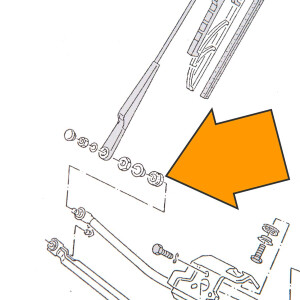 T4 Dichtung Wischerwelle 7.90 - 4.03 Verglnr. N90465501