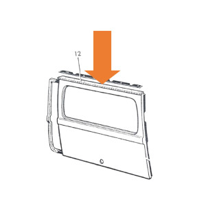 Type2 split Tailgate Piano Hinge 3.55 - 7.63, OEM partnr....