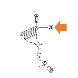 Type2 bay Moulding inner frame for defrost vents, 8.67 -...